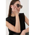 Slnečné okuliare Balenciaga BB0278S dámske, hnedá farba