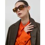Dámske Designer Slnečné okuliare Gucci hnedej farby z plastu 