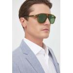 Pánske Designer Slnečné okuliare Gucci zelenej farby z acetátu vo veľkosti XL 