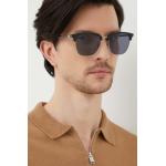Pánske Designer Slnečné okuliare Gucci čiernej farby z kovu vo veľkosti XXL 