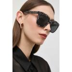 Dámske Designer Slnečné okuliare Michael Kors čiernej farby z plastu vo veľkosti 5 XL v zľave 