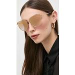 Dámske Designer Slnečné okuliare Michael Kors City hnedej farby z kovu 