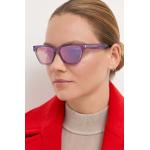 Dámske Slnečné okuliare fialovej farby z plastu 