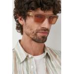 Pánske Designer Slnečné okuliare VERSACE béžovej farby z plastu vo veľkosti XL 