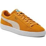 Pánske Kožené tenisky Puma oranžovej farby z kože vo veľkosti 48 
