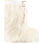Dievčenské Designer Vysoké čižmy MARNI bielej farby zo saténu vo veľkosti 36 na zimu 