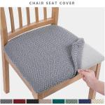 Sedáky na stoličku khaki zelenej farby z tkaniny 