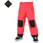 Pánske Snowboardové nohavice Volcom nepremokavé oranžovej farby technológia Gore tex v zľave 