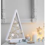 Vianočné dekorácie solight bielej farby z dreva v zľave 