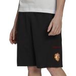 Pánske Šortky adidas Originals čiernej farby s motívom Manchester United v zľave 