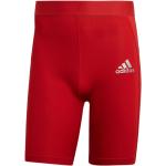 Pánske Športové kraťasy adidas Techfit červenej farby z polyesteru 