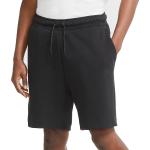 Šortky Nike Sportswear Tech Fleece čiernej farby z flisu v zľave 