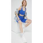 Dámske Šortky UGG Australia BIO modrej farby s jednofarebným vzorom z bavlny vo veľkosti XS vysoký pás udržateľná móda 