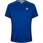 Pánske Tričká s krátkym rukávom source lab Chelsea FC modrej farby s okrúhlym výstrihom s motívom FC Chelsea v zľave 