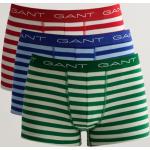 Boxerky Gant zelenej farby s pruhovaným vzorom z bavlny 