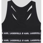 Dámske Designer Športové podprsenky Karl Lagerfeld čiernej farby so strednou podporou 