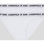 Dámske Designer Nohavičky Karl Lagerfeld bielej farby udržateľná móda 