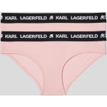 Dámske Designer Nohavičky s vysokým pásom Karl Lagerfeld ružovej farby udržateľná móda 