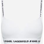 Dámske Designer Športové podprsenky Karl Lagerfeld bielej farby 