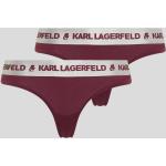 Dámske Designer String nohavičky Karl Lagerfeld červenej farby v sexy štýle vo veľkosti XS 