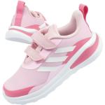 Detské Cestné bežecké tenisky adidas FortaRun ružovej farby vo veľkosti 25,5 na suchý zips 