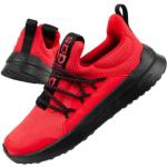 Detské Cestné bežecké tenisky adidas Lite Racer červenej farby vo veľkosti 29 šnurovacie 