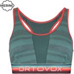 Dámske Športové podprsenky Ortovox BIO sivej farby v zľave udržateľná móda 