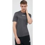 Pánske Bežecké tričká adidas Terrex sivej farby v športovom štýle s jednofarebným vzorom z polyesteru udržateľná móda 