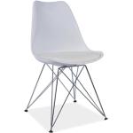 Jedálenské stoličky Kondela sivej farby v modernom štýle z kovu v zľave 
