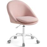 Kancelárske stoličky ružovej farby s geometrickým vzorom s nastaviteľnou výškou 