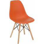 Jedálenské stoličky Kondela oranžovej farby z bukového dreva v zľave 