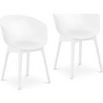 Kancelárske stoličky bielej farby 2 ks balenie 