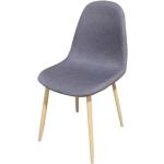 Stoličky sivej farby v minimalistickom štýle z dreva 4 ks balenie v zľave 
