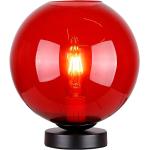 Stolové lampy candellux lighting červenej farby v elegantnom štýle zo skla kompatibilné s E27 