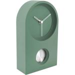 Pánske Stolné hodiny Karlsson zelenej farby z plastu v zľave 