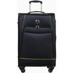 Stredné cestovné kufre čiernej farby z polyesteru na zips integrovaný zámok objem 55 l 