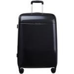 Stredné cestovné kufre čiernej farby na zips objem 65 l 