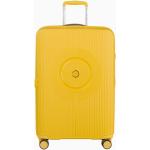 Stredné cestovné kufre žltej farby na zips objem 68 l 