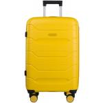 Stredné cestovné kufre žltej farby na zips objem 46 l 