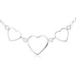Strieborné náhrdelníky Šperky eshop striebornej farby lesklé v zľave na Valentín 
