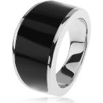 Strieborné prstene Šperky eshop čiernej farby zo striebra 66 