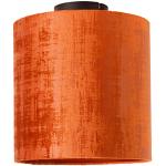 LED osvetlenie Qazqa oranžovej farby z kovu stmievateľné v zľave kompatibilné s E27 