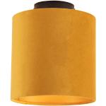 Stropné svietidlá Qazqa žltej farby z kovu stmievateľné v zľave kompatibilné s E27 