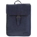 Dámske Školské batohy Enrico Benetti modrej farby v námorníckom štýle z koženky na zips 