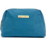 Malé cestovné kufre SUITSUIT nebesky modrej farby v retro štýle z bavlny na zips 