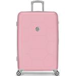 Veľké cestovné kufre SUITSUIT ružovej farby na zips objem 83 l 