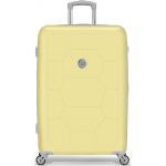 Veľké cestovné kufre SUITSUIT žltej farby na zips objem 83 l 