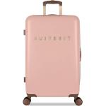 Pánske Stredné cestovné kufre SUITSUIT ružovej farby v elegantnom štýle z plastu rotačné kolesá 