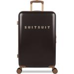 Pánske Stredné cestovné kufre SUITSUIT čiernej farby v elegantnom štýle z plastu rotačné kolesá 