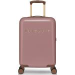 Dámske Malé cestovné kufre SUITSUIT ružovej farby v elegantnom štýle s kvetinovým vzorom 
